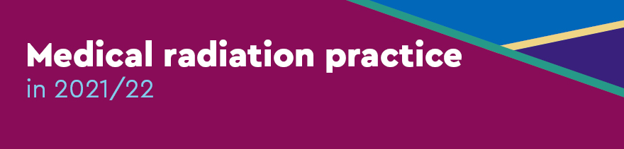 Medical radiation practice in 2021/22